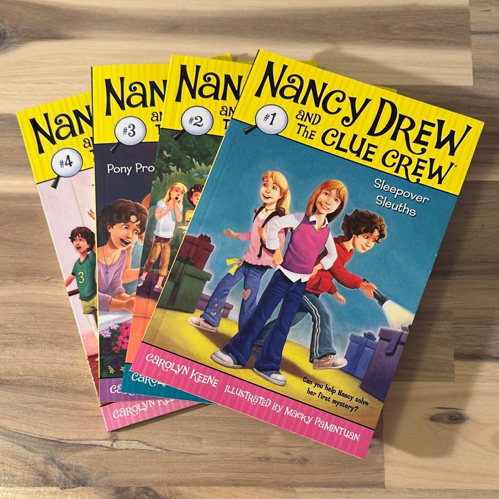 Nancy Drew and the Clue Crew Book Set #1-4